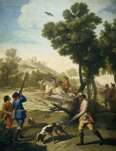 La caccia alla quaglia da Francisco de Goya
